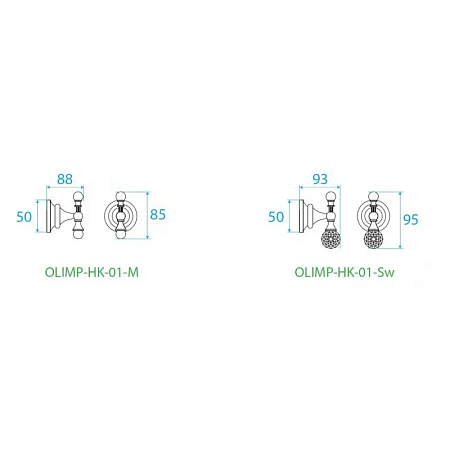 Крючок Olimp OLIMP-HK-02-Sw, бронза