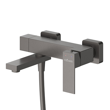 Смеситель для ванны с душем Cezares Slider SLIDER-VD-GM оружейная сталь