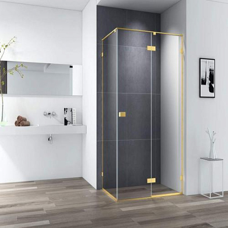 Перегородка душевая Cezares Bellagio 90 BELLAGIO-90-GL-FIX-C-GM стекло прозрачное