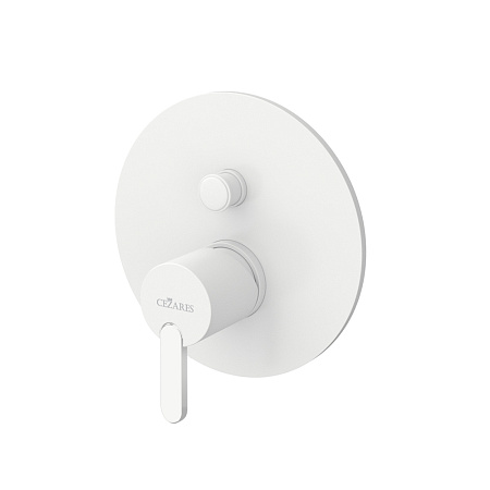 Смеситель для душа Cezares Leaf LEAF-VDIM-BIO белый матовый