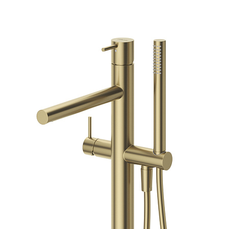 Напольный смеситель для ванны с душем Cezares Leaf LEAF-VDP-L-SR sunrise