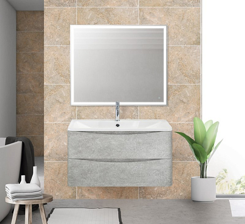 Тумба для комплекта BelBagno ACQUA-1000-2C-SO-CVG cemento verona grigio