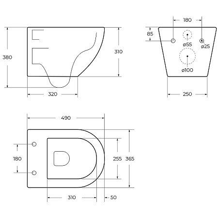 Унитаз подвесной Cezares Relax CZR-38088-49-TH-TOR/SC белый, сиденье микролифт