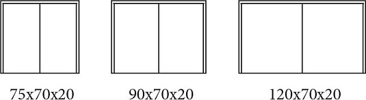 Зеркало-шкаф 90 см Cezares 84253