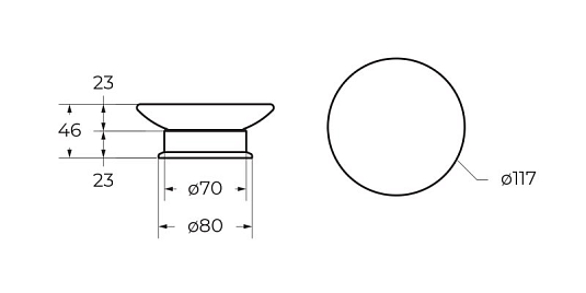 Мыльница Cezares Aphrodite APHRODITE-SODP-03/24, золото
