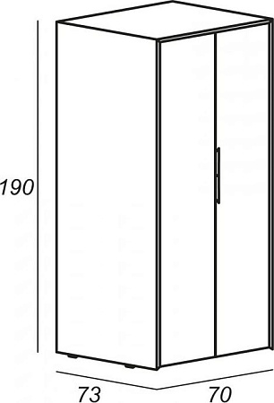 Шкаф c установочным местом под стиральную машину и сушильную камеру Cezares Space 55045 rovere bruges