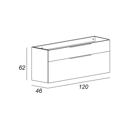 Тумба под раковину Cezares Urban 55161 коричневый
