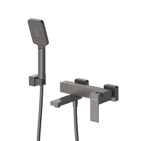 Смеситель для ванны с душем Cezares Slider SLIDER-VD-GM оружейная сталь