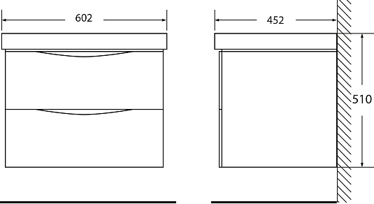 Мебель для ванной BelBagno Fly 60 bianco lucido