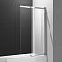 Шторка на ванну Cezares SLIDER-VF-11-100/150-C-Cr стекло прозрачное