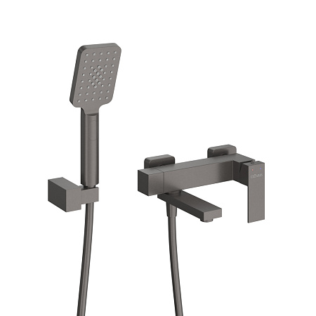 Смеситель для ванны с душем Cezares Slider SLIDER-VD-GM оружейная сталь