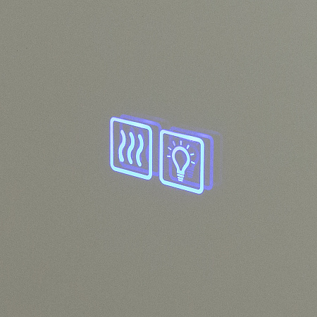 Зеркало Cezares 100х90 CZR-SPC-INT-1000-900-LED-TCH-WARM-BORO с подсветкой, брашированное золото