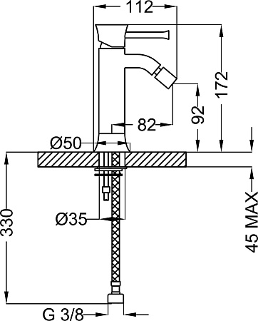 Смеситель Cezares Positano BSM1 01 W0 для биде