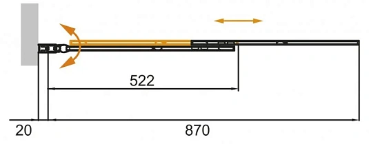 Шторка на ванну Cezares Slider SLIDER-VF-11-80/150-C-Cr