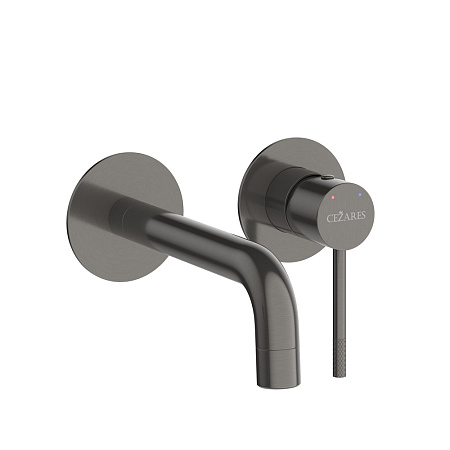 Смеситель для раковины Cezares Relax RELAX-BLI2-1-GM-W0 оружейная сталь