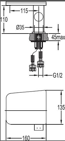 Смеситель для раковины Cezares CASCADO-F-LS-01-W0, хром