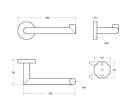 Держатель туалетной бумаги Cezares Relax RELAX-PH2-01 хром