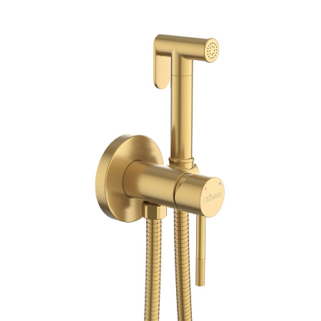 Гигиенический душ Cezares Relax RELAX-DIF-BORO со смесителем, брашированное золото
