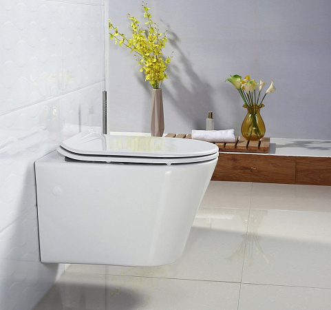 Унитаз подвесной BelBagno Flay-r BB506CH безободковый