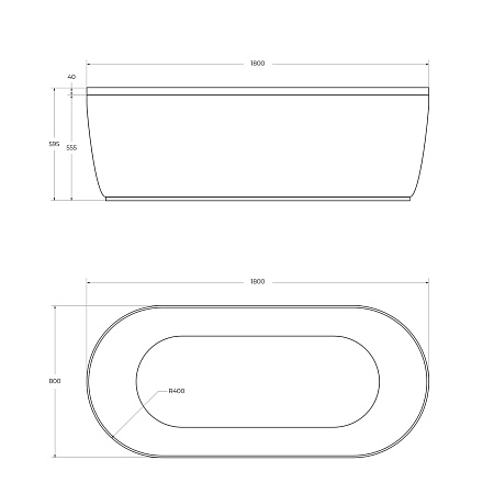 Экран для ванны Cezares Metauro 180х80 METAURO-Central-180-SCR-GRIGIO серый матовый