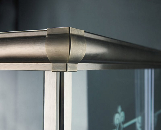 Душевой уголок Cezares GIUBILEO-AH-1-120/90-SCORREVOLE-CP-G стекло прозрачное узорчатое