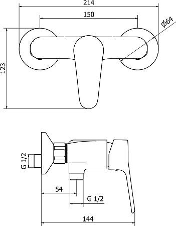 Смеситель Cezares Peonia PEONIA-DM-01 для душа