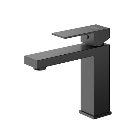 Смеситель для раковины Cezares Slider SLIDER-LS-NOP с донный клапаном, черный матовый