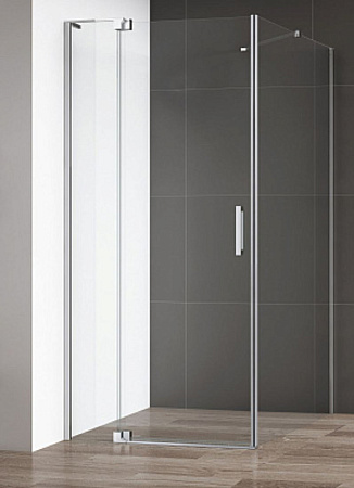 Перегородка душевая Cezares Slider 83.7 SLIDER-90-GL-FIX-GRIGIO стекло тонированное