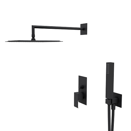 Душевая система Cezares Porta PORTA-DSIPQ-30-NOP черный матовый