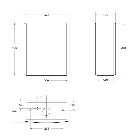 Бачок для унитаза Cezares Giubileo CZR-165T белый