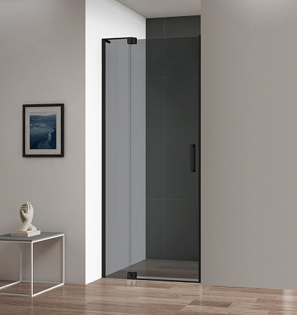 Дверное полотно Cezares Slider 80 SLIDER-80/90-GL-FIX/DOR-BR стекло тонированное